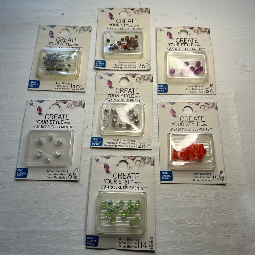 EK Success Swarovski Crystal Bead Mix Lot NOS Create Your Style